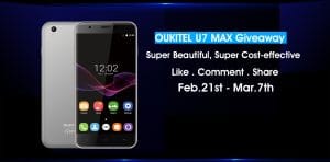 OUKITEL U7 Max giveaway