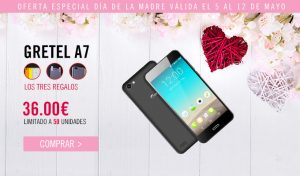SUPER PROMOCIÓN y VÍDEO mostrando el smartphone Gretel A7 5 gretel a7 36EUR igogo 1
