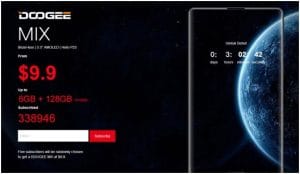 Venta flash del doogee mix