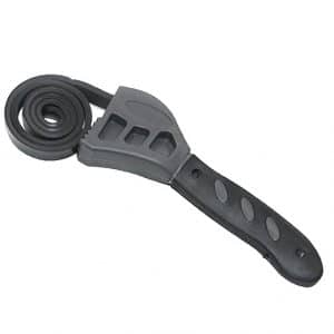 Herramienta ajustable de llave de correa de goma