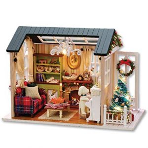 Promociones especiales de Tomtop 8 Kit de casa de muñecas de Navidad en Miniatura