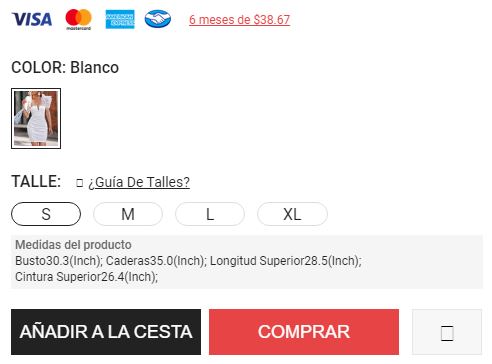 Guía de tallas ChicMe para mujeres en España: cómo elegir la talla correcta al comprar online 3 Guia de tallas ChicMe para mujeres en Espana